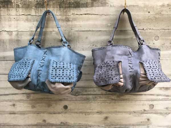 NEW! 18SS “製品染め”カットワークBAG